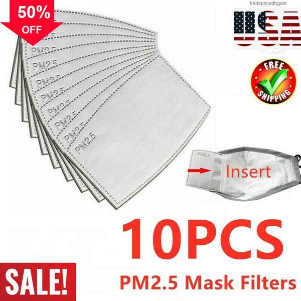 

activated (only pmtw pm2.5 carbon breathing filter p2 filters) 10 pcs/lot designer face mask mouth
