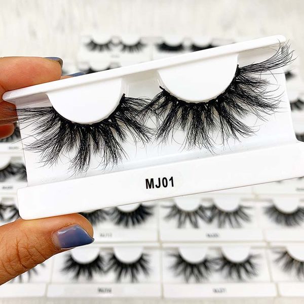 

25mm long thick mink lashes long dramatic mink lashes 3d mink eyelash handmade false eyelash eye makeup kj series 18 styles