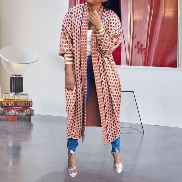 

women's jackets casual women loose print outerwear coats long sleeve threaded autumn winter casaco feminino fashion 20211, Black;brown