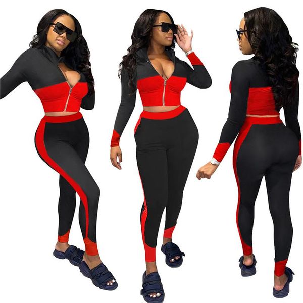 

sweat suits women tracksuit two piece set club outfits for bodysuit winter clothes crop leisure wholesale dropshipping, Gray