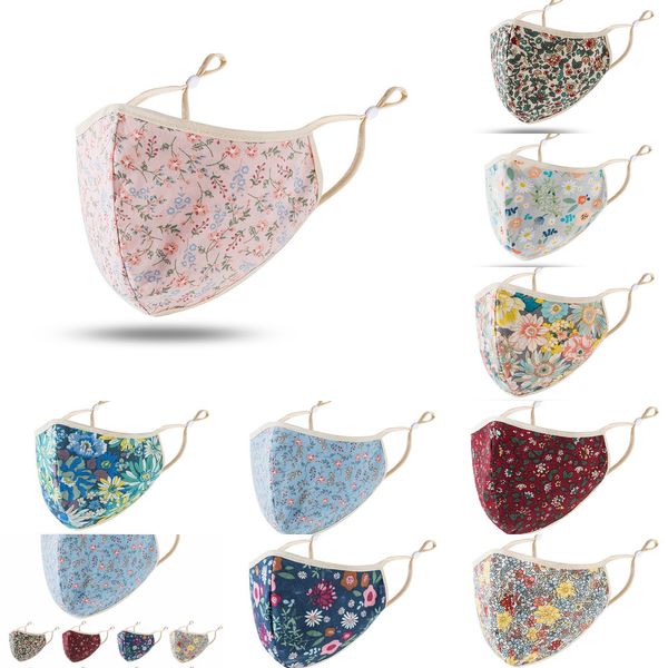 

20pcs mask fashion face men's women's facemask summer shade and dustproof breathable washable masks 3 na1wd