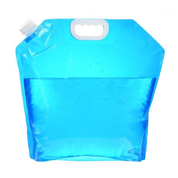 

outdoor bags 5l/10l portable fold water bag storage lifting travel camping hiking1