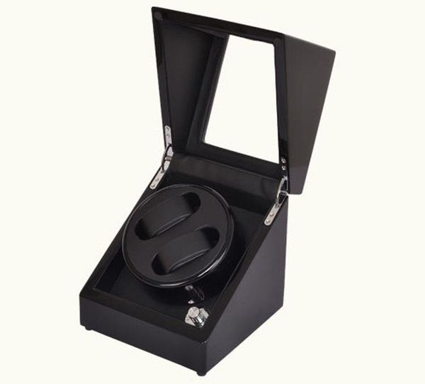 

watch winders single high gloss wooden automatic winder, Black