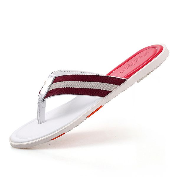 

summer beach massage flip flops men slipper, Black