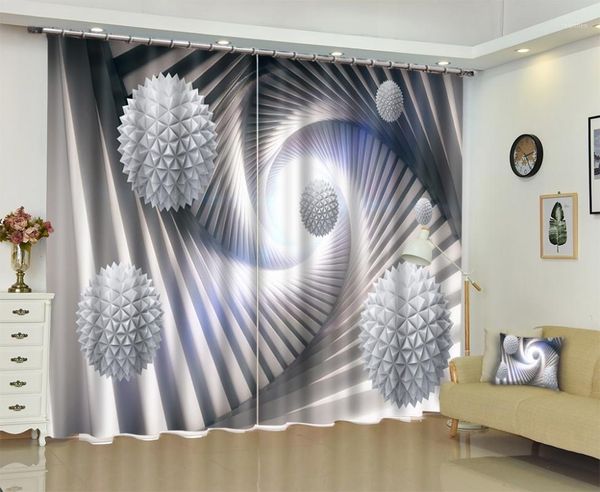 

europe grey color space geometry 3d window curtains drapes for living room bed room office l wall tapestry home cortinas1