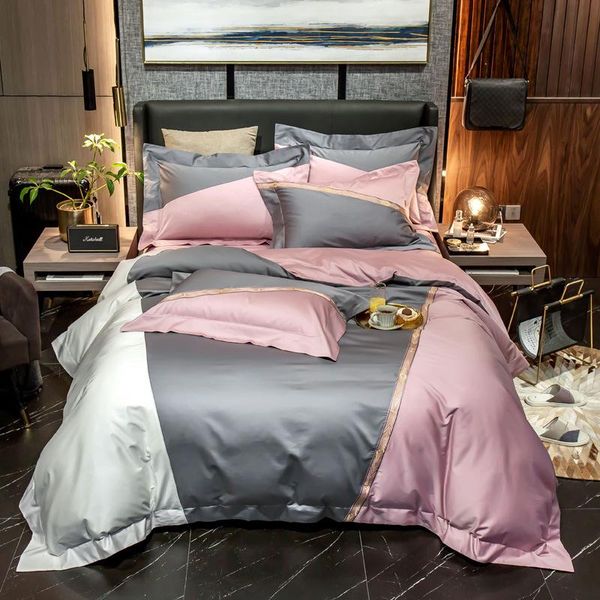 

bedding sets 100 100% cotton 4-piece set high-grade long-staple luxury bed sheet pillow size euro