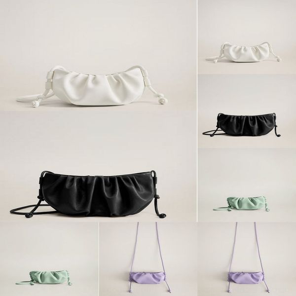 

6a7m4 internet 2020 bags for women popular new bags mini pleated dumplings crossbody bag small change mini shoulder dumpling and dumplings b