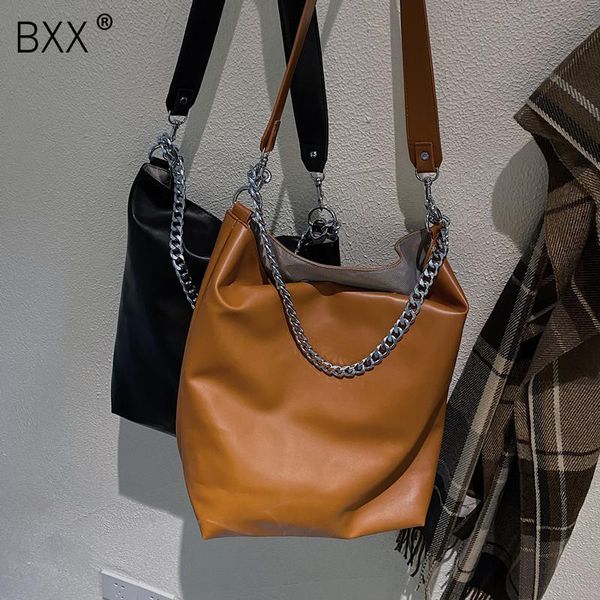 

cross body [bxx] pu leather bucket bags for women 2021 shoulder handbags and purses female trending lux hand bag hq336
