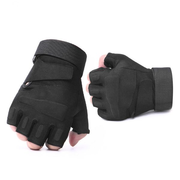 

army tactical fingerless military half finger gloves for men airsoft bicycle shooting antiskid protection rekawiczki taktyczne, Blue;gray