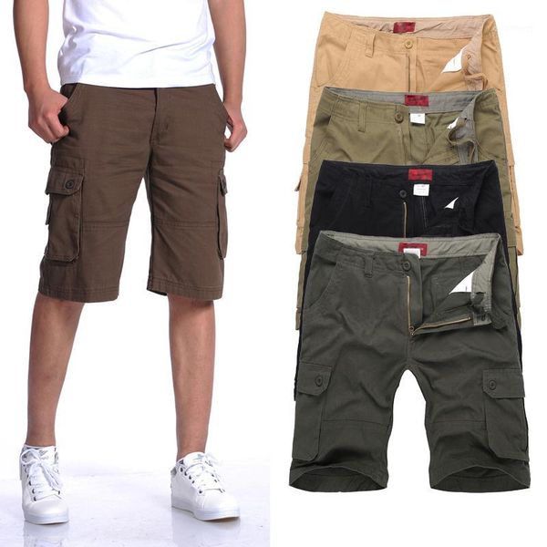 

classic plus size shorts men:max waist 117cm 30-40 42 44 46 -xxxl 4xl 5xl 6xl summer 2020 male loose overalls cargo trousers1, White;black