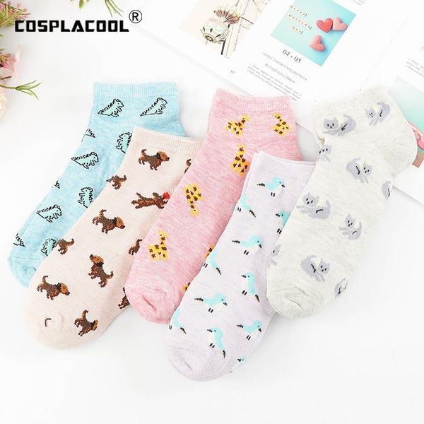 

socks & hosiery korean funny women creative animal shallow mouth calcetines skarpetki cute meias harajuku ankle girl skarpety sokken, Black;white
