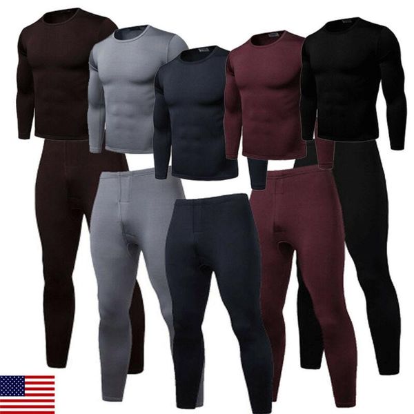 

men's thermal underwear winter long johns thick men sets keep warm for russian canada and european, Black;white