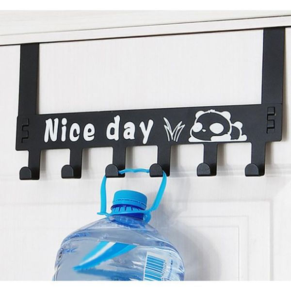 

hooks & rails kitchen wall key hanger holder coat rack door metal with 6 storage holder1