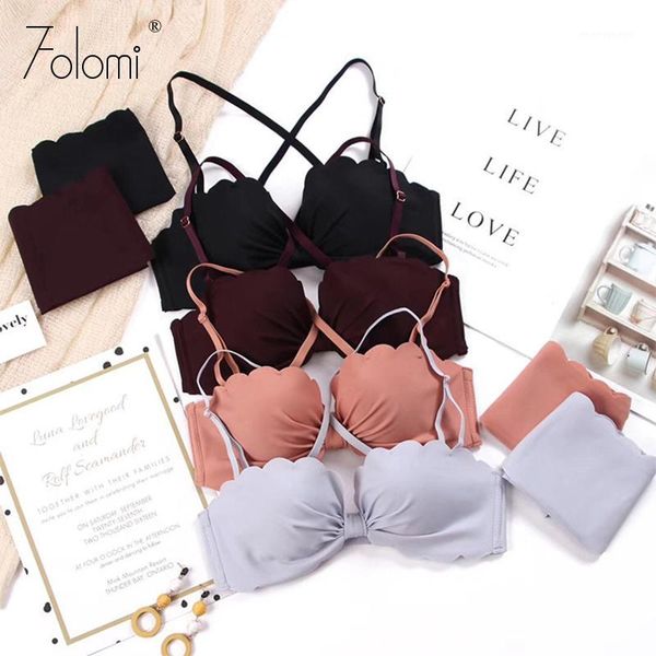 

bras sets comfort wireless for women half cup plunge brassiere multi way bra and briefs a b girl intimaties femme1, Red;black