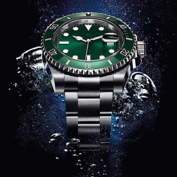 

высококачественные часы 116610 из нержавеющей стали мужских часов montre люксусного orologio ди lusso 2813 движения приборы часы х4, Slivery;brown