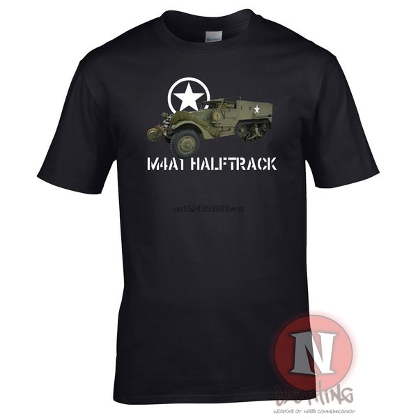 

m4a halftrack military nostalgia ww2 dday historical vehicle allied wwii cool casual pride men new hoodie designers t shirts sweatshirt