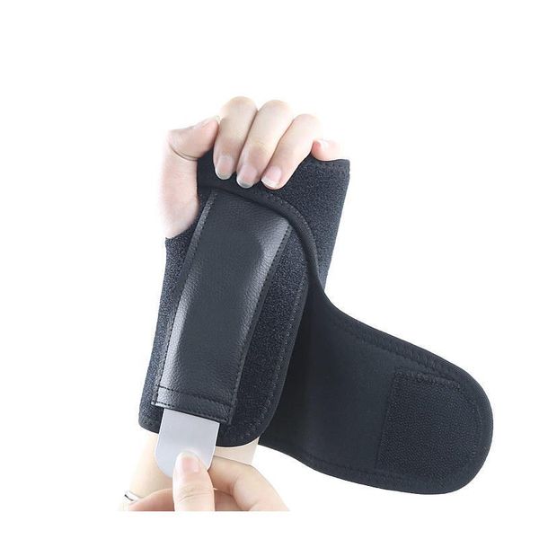 

1pcs outdoor sports boxing wrist band sprain arthritis wristbands finger carpal protection bandage splint bracket wrist jllltv, Black;red