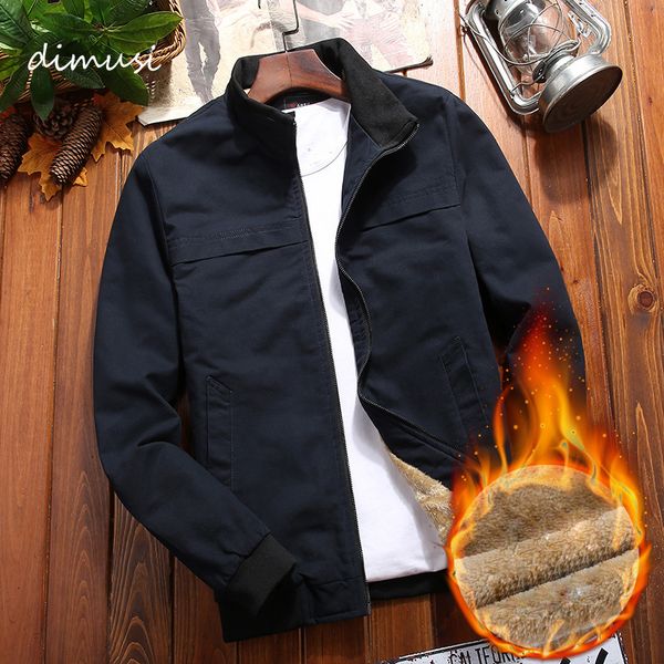 

winter mens bomber jackets casual male stand collar fleece warm windbreaker jackets men army military coats clothing 4xl, Black;brown