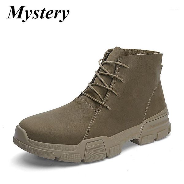 

new autumn winter men shoes fashion lace-up oxford booties british style warm cotton shoes non-slip wear-resistant ankle boots1, Black