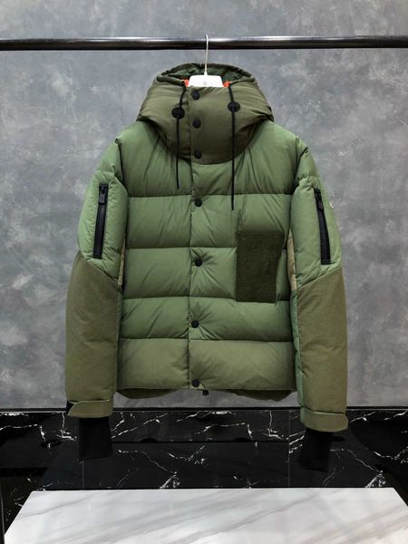 

2020 casual hooded zippers winter duck down jacket men fashion thick warm mens padded jackets solid simple jaqueta masculina mo, Black;brown