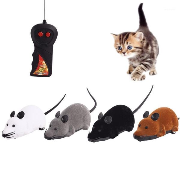 

cat toys funny pets cats mice toy wireless electronic rc gray rat remote control mouse butterfly for kids playing animal interactive toys1