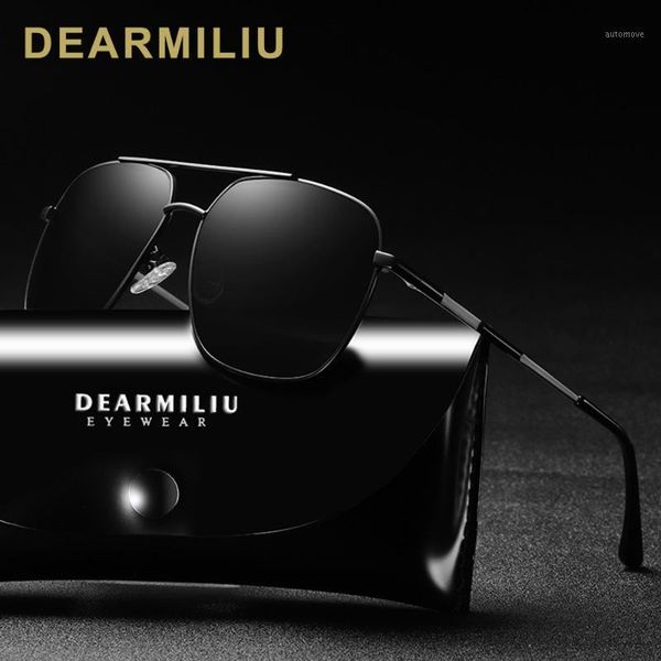 

dearmiliu design men's polarized sunglasses women driving square frame fashion polit sun glasses male uv400 gafas de sol for men1, White;black