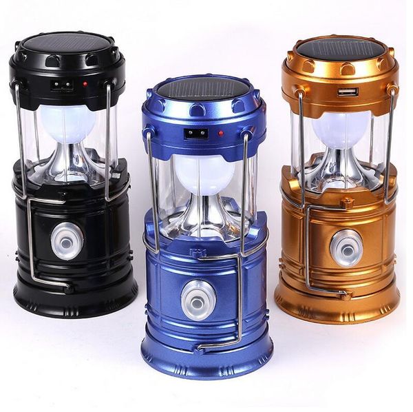

portable lantern led solar powered camping tent light outdoor collapsible lamp hand lamp rechargeable flashlight torch for camping hiking