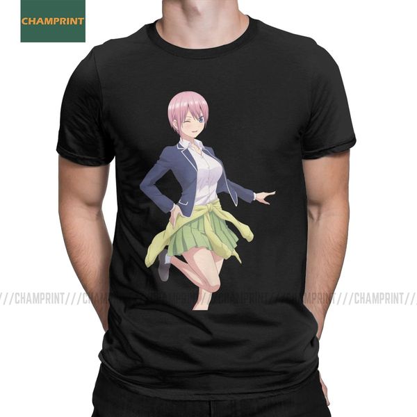 

ichika nakano the quintessential quintuplets hanayome toubun manga anime short sleeve sport hooded sweatshirt hoodie men t shirt