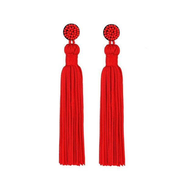 

1pair polyester thread earrings tassel pendant diy jewelry making craft tassel female personality decoration h qylocl