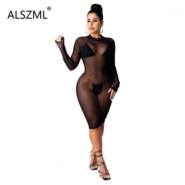 

young party women fashion black o neck long sleeve skinny dress tight club party lady fashion midi dress1, Black;gray