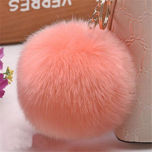 

8cm 15cm faux fox pom pon ball fulffy plush ball snap button for diy hat shoes bags coat fashion children toy hair pompom bbyjtc