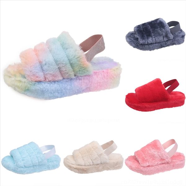 

fmjx women furry slippers open toe plush snow velvet slippers female slipper indoor home shoes casual comfort soft new ladies shoe woman, Black