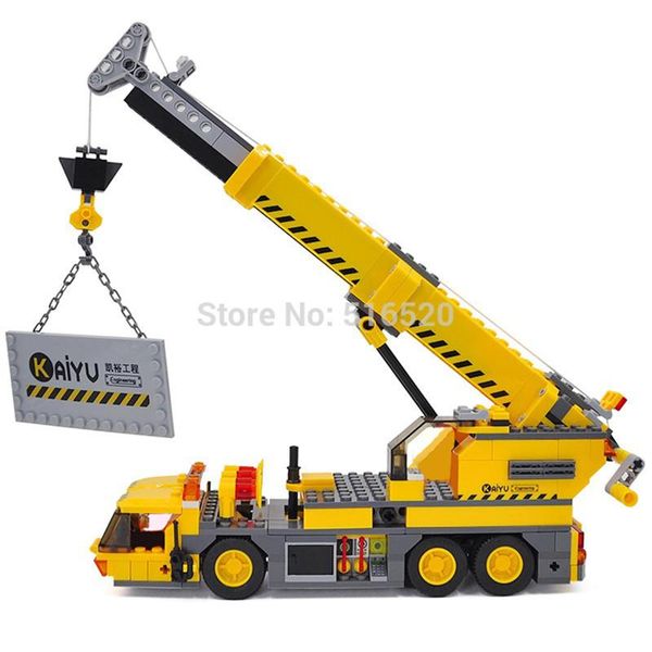 

kazi city technic truck lifting mobile crane building blocks sets model 380pcs educational diy bricks toys for children qylnta mywjqq