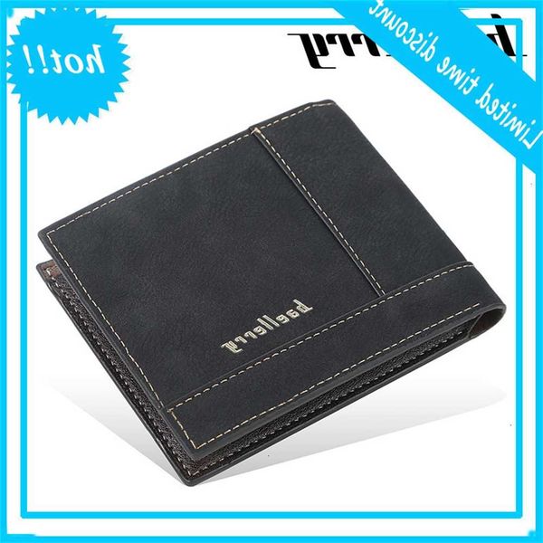 

luxury mark men portfolios 2020 fashion short multi-card position open horizontal youth simple wallet