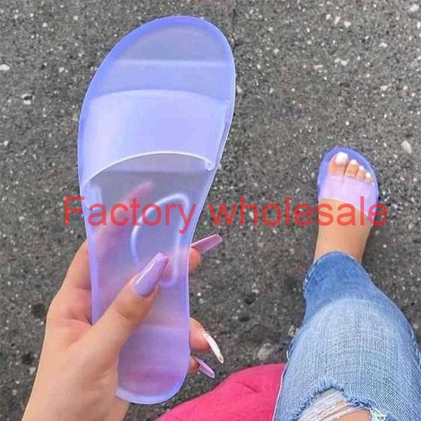 

women jelly slippers summer candy colors transparent casual slides women's fashion slip on flat beach indoor outdoor shoes 2020, Black