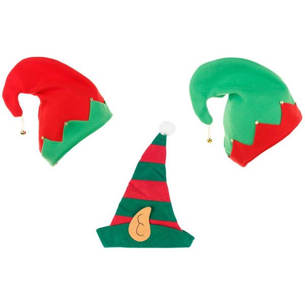

3pcs funny clown hats christmas costume hat christmas dress up cap with bells