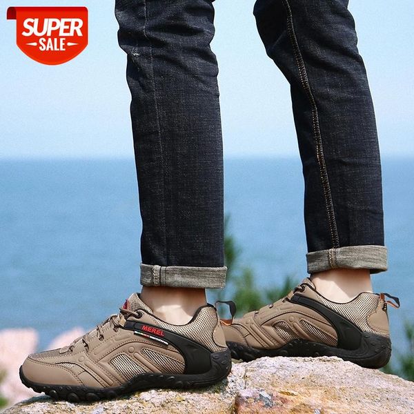 

outdoor breathable non-slip sports travel shoes men's hiking trekking shoes comfortable hard-wearing sneakers #rt5f