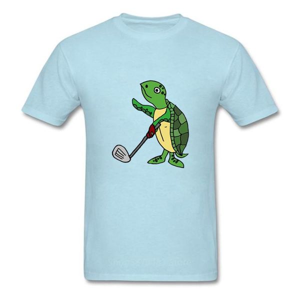 

selling cool sea turtle playing golf cartoon style painting print short sleeve summer funny male sport sweatshirt hoodie t shirt