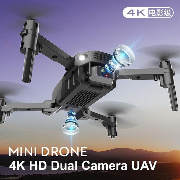 

mini rc drone 4k hd dual camera professional dron remote control drone helicopters quadcopter foldable handy toys for kids