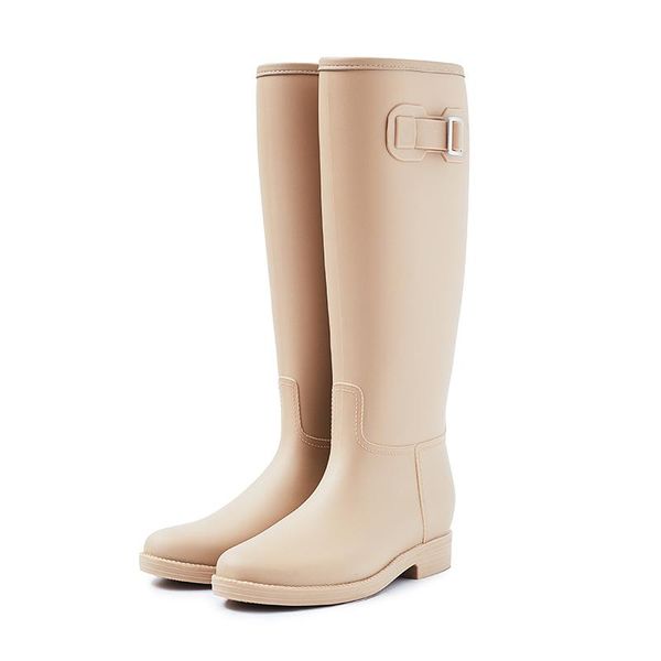 

boots yeafey shoes female knee-high fashion women rubber rain girls kids leather rainboots children pvc, Black;grey