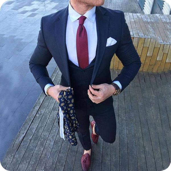 

men's suits & blazers 2021 navy blue men for wedding suit custom made tuxedos smart casual slim fit groom man blazer masculino costume, White;black