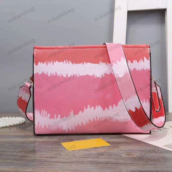 

new handbag travel toiletry pouch 25cm protection makeup clutch leather waterproof cosmetic bags for women with dust bag, Red;black
