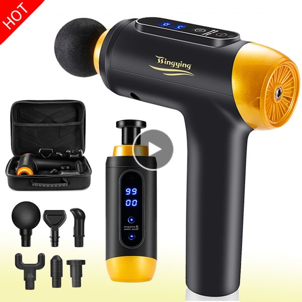 

massage gun fascia gun deep muscle relax massage electric massager fitness equipment noise reduction design for male female
