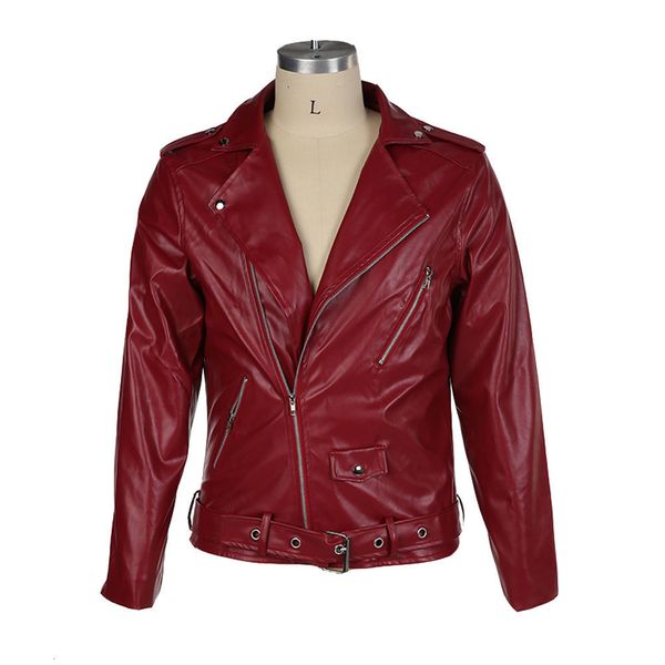 

2021 new european and american men's jacket value-for-money good recommended new leather clothing plus size street fashion x8tv, White;black