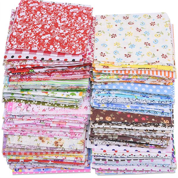 

50pcs assorted floral printed cotton cloth sewing quilting fabric for patchwork needlework diy handmade material 10x10cm square