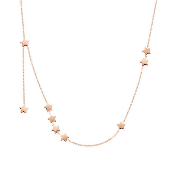 

jioromy titanium gold color star party женской подвеска мода женского choker ожерелье ювелирные изделия простого ladies pentagon-star подарк, Golden;silver