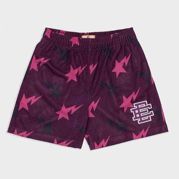 

ape men's shorts eric emanuel ee basic short york city skyline 2021 casual fitness sports pants summer gym workout mesh, White;black