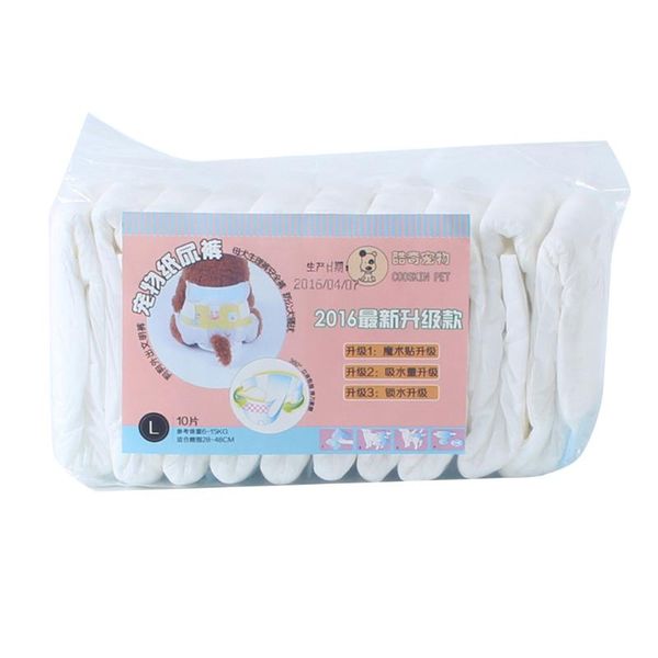 

dog apparel 10pcs leak proof water absorption disposable nappies home aloe essence skin-friendly multiple sizes diaper ultra protection
