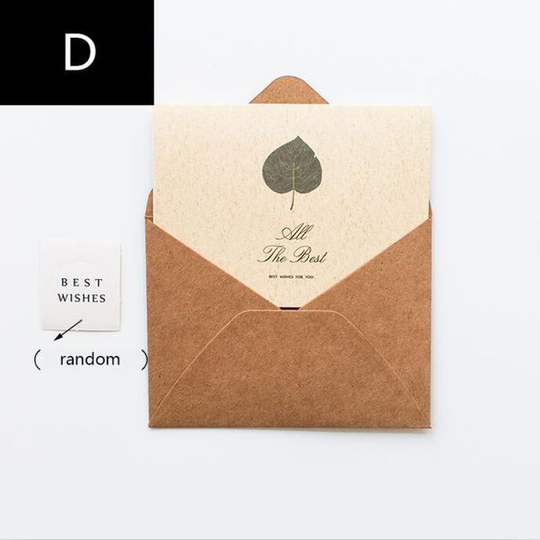 

xinaher 5pcs винтажные листья листьев приглашенные открытки спасибо карту с конвертом для курортного сезона мать 'день благословения карты j