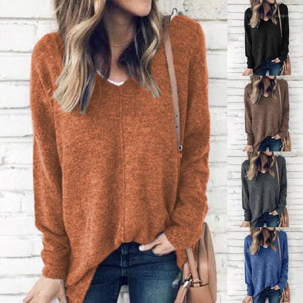 

knitted v neck sweater women plus size loose sweater oversized women pullover female long sleeve winter knitwear1, White;black